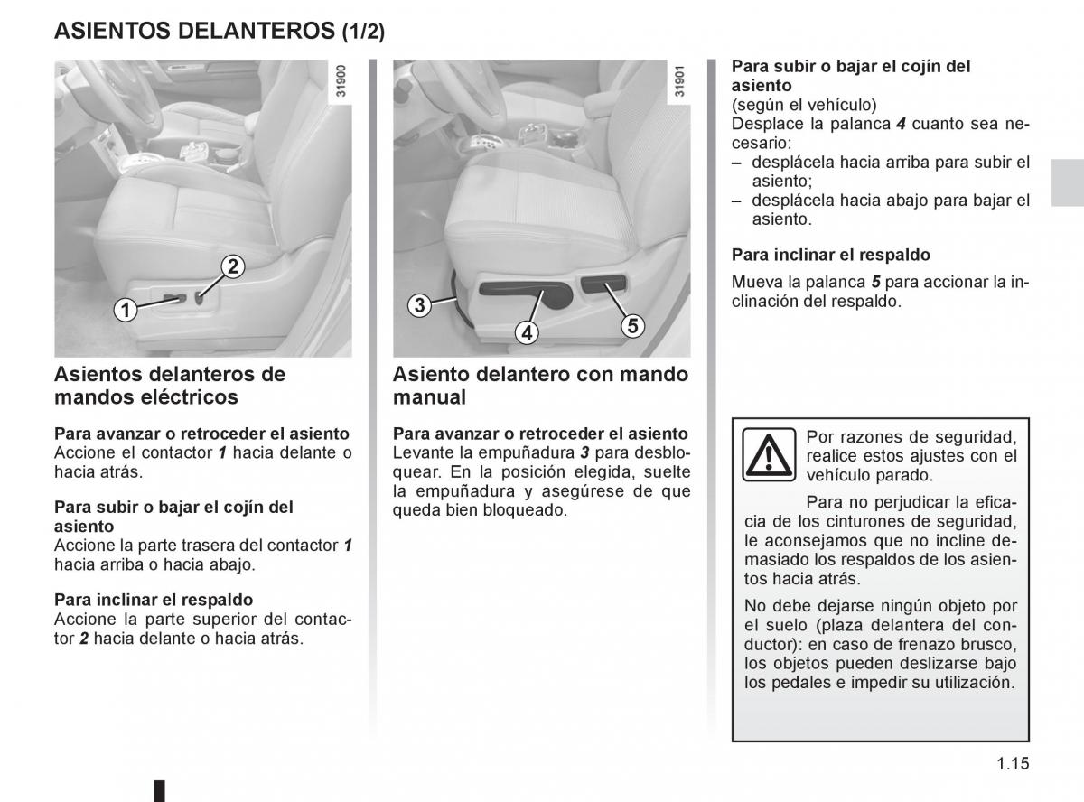 Renault Koleos manual del propietario / page 21