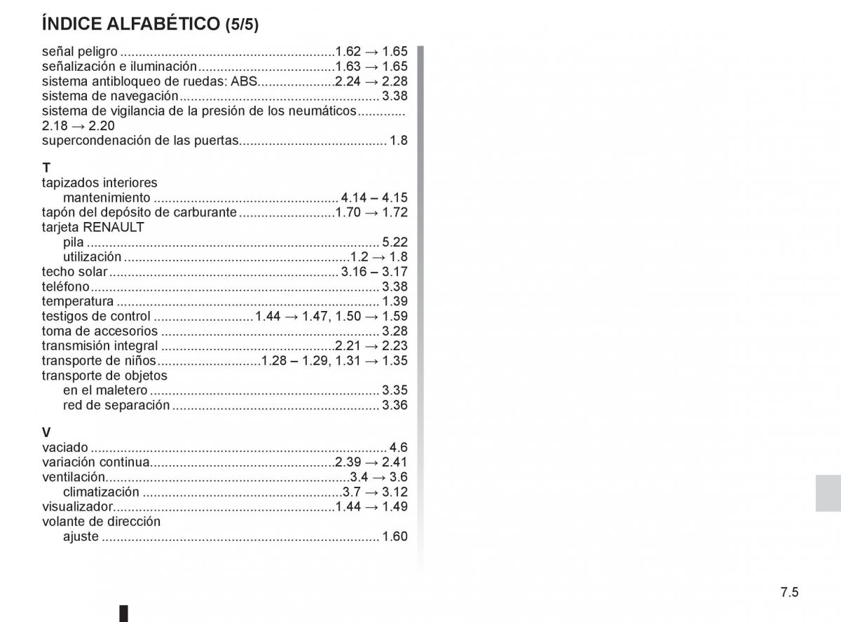 Renault Koleos manual del propietario / page 231