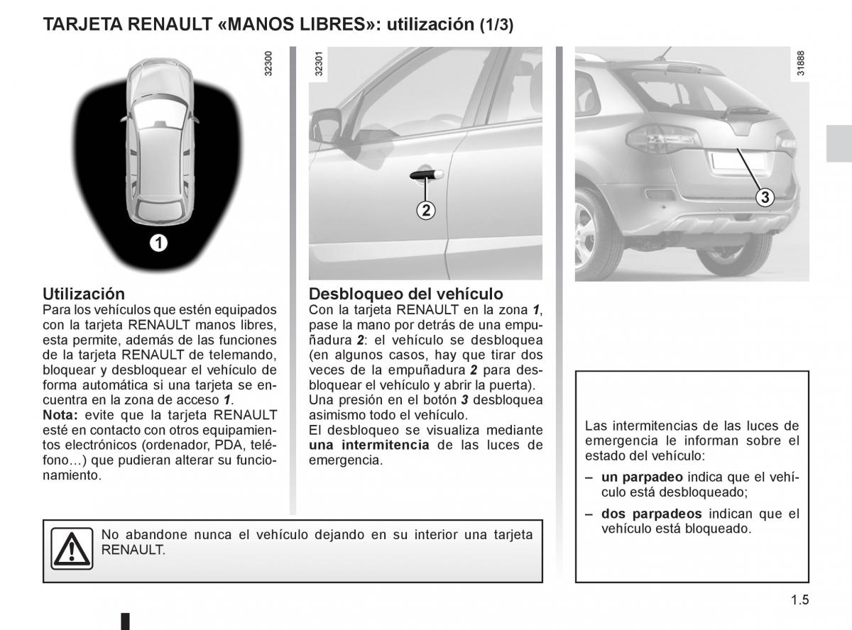 Renault Koleos manual del propietario / page 11