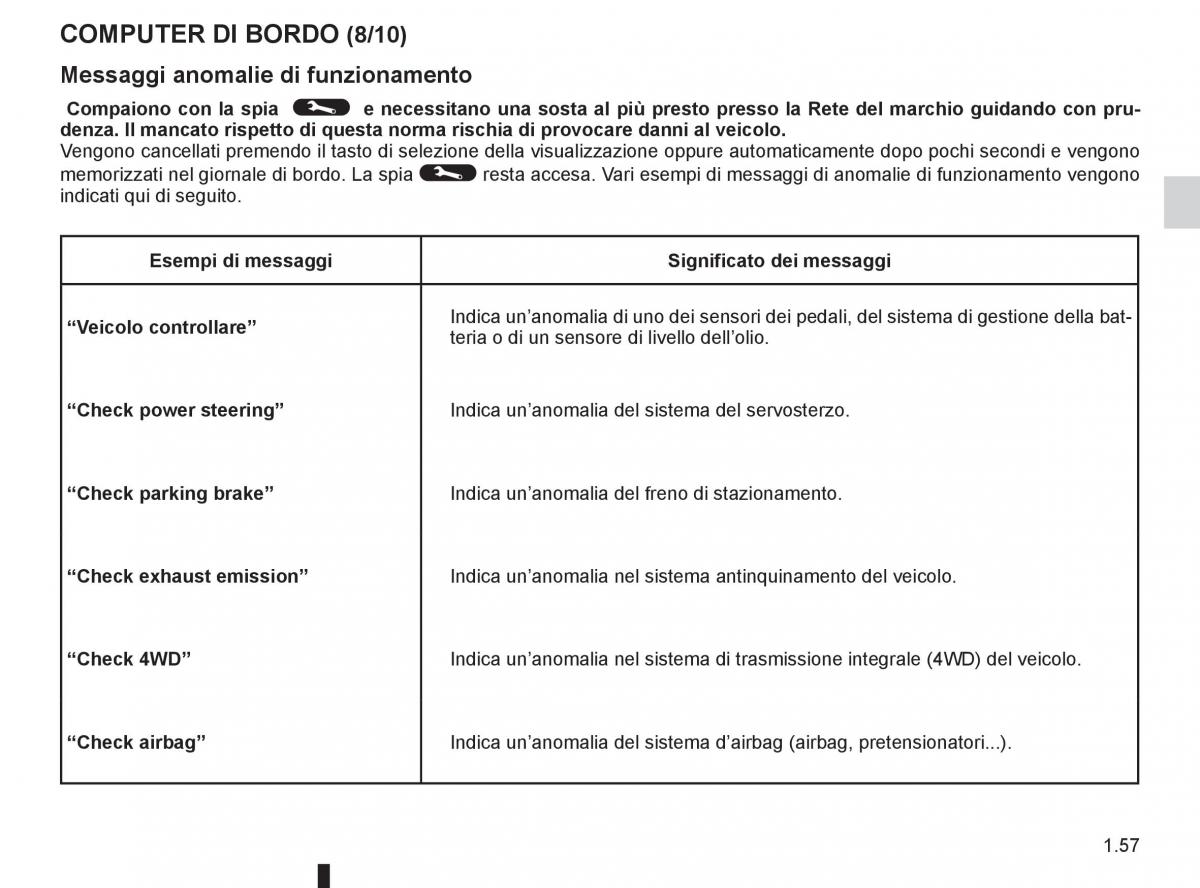 Renault Koleos manuale del proprietario / page 63