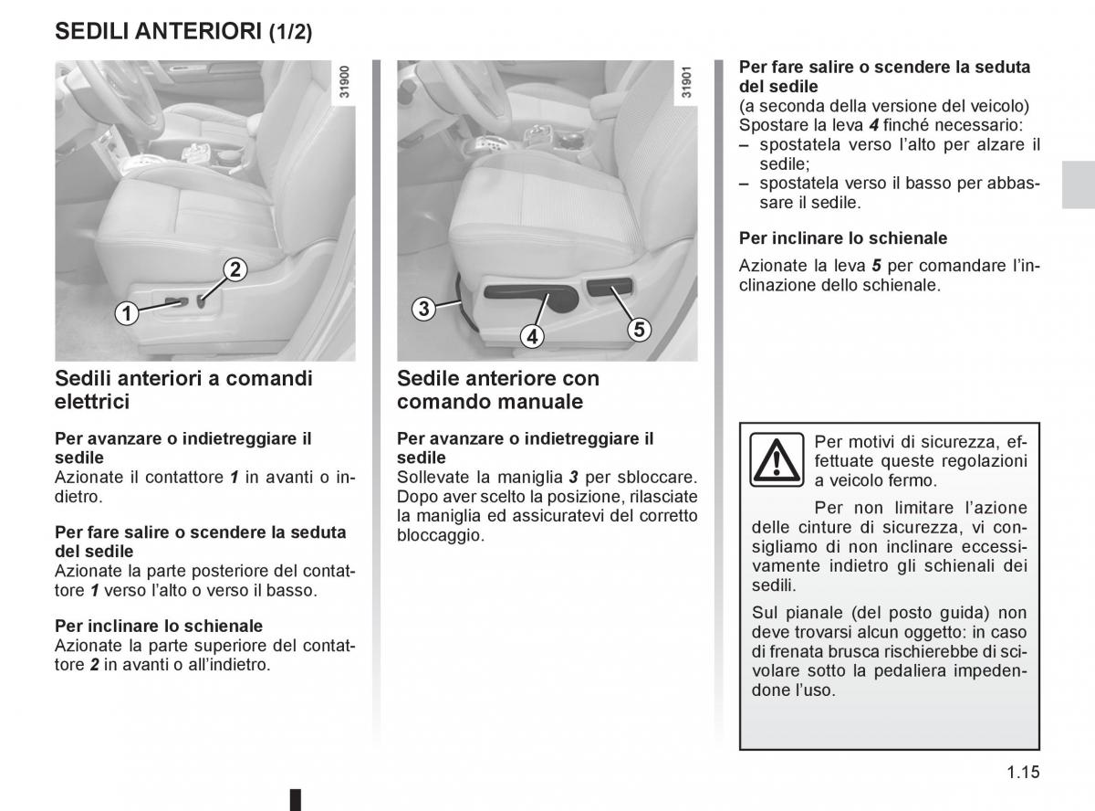 Renault Koleos manuale del proprietario / page 21