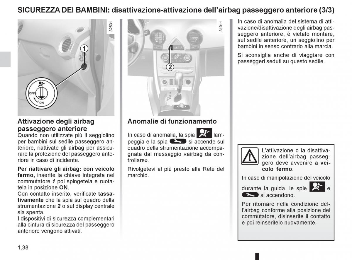 Renault Koleos manuale del proprietario / page 44
