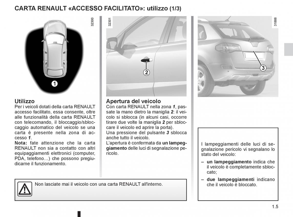 Renault Koleos manuale del proprietario / page 11