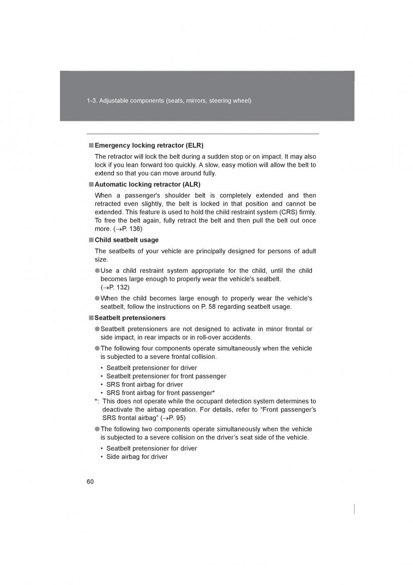 Subaru BRZ owners manual / page 60