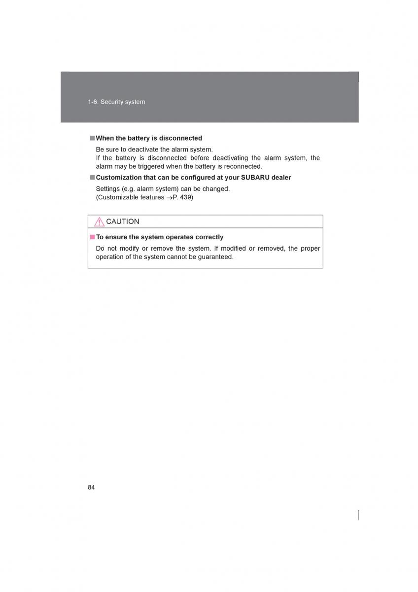 Subaru BRZ owners manual / page 84