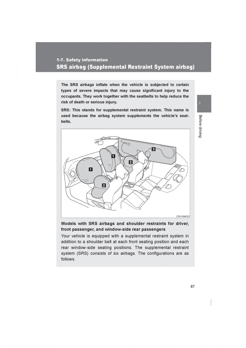 Subaru BRZ owners manual / page 87