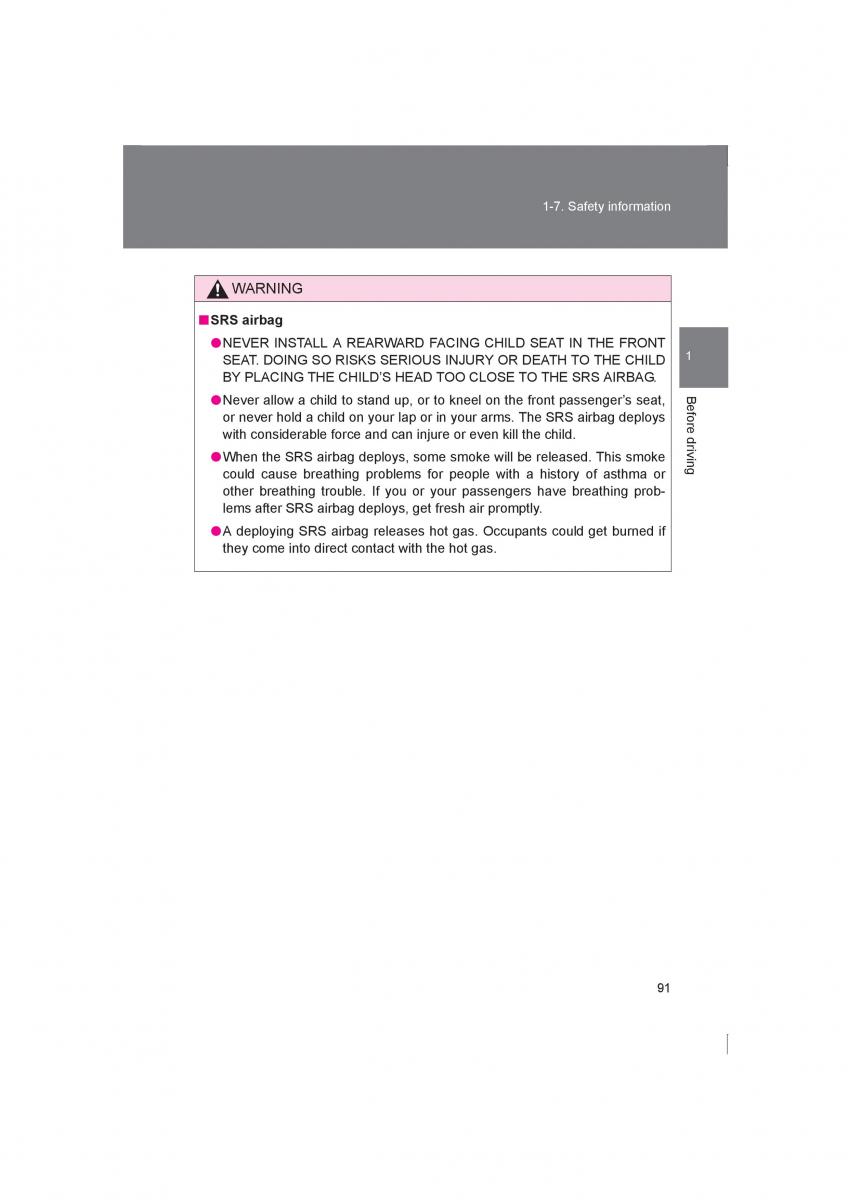 Subaru BRZ owners manual / page 91