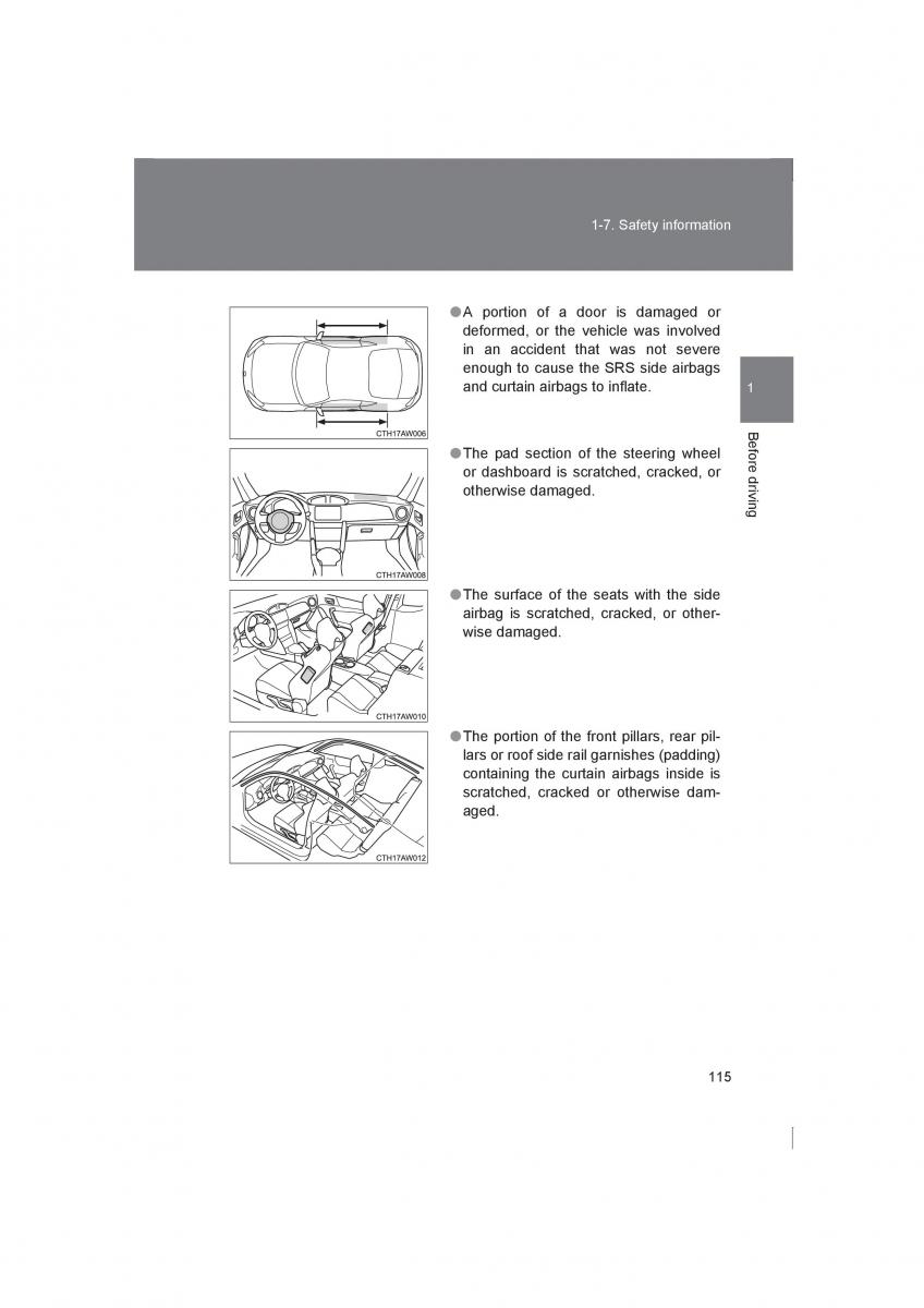 Subaru BRZ owners manual / page 115