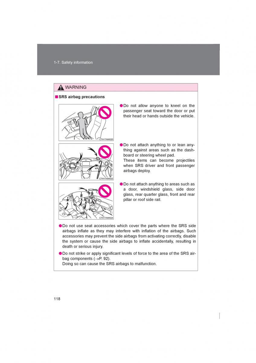 Subaru BRZ owners manual / page 118
