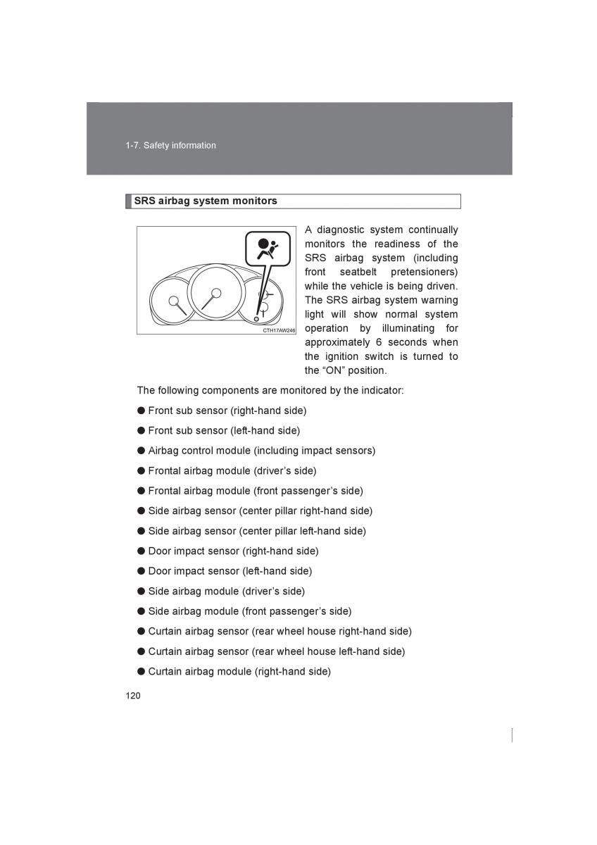 Subaru BRZ owners manual / page 120
