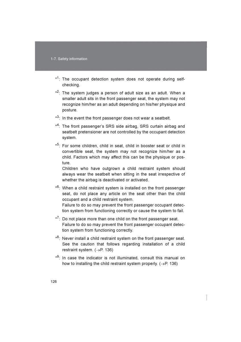 Subaru BRZ owners manual / page 126