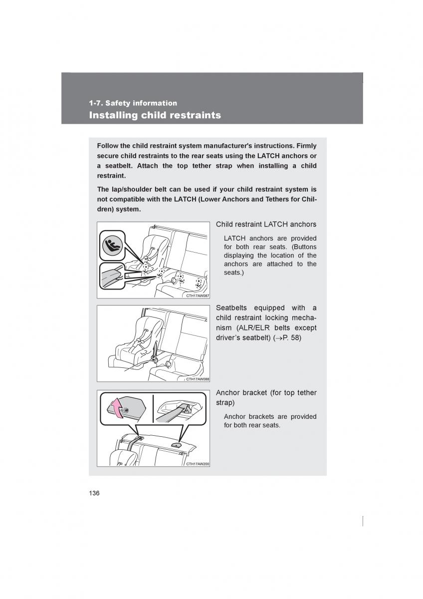 Subaru BRZ owners manual / page 136