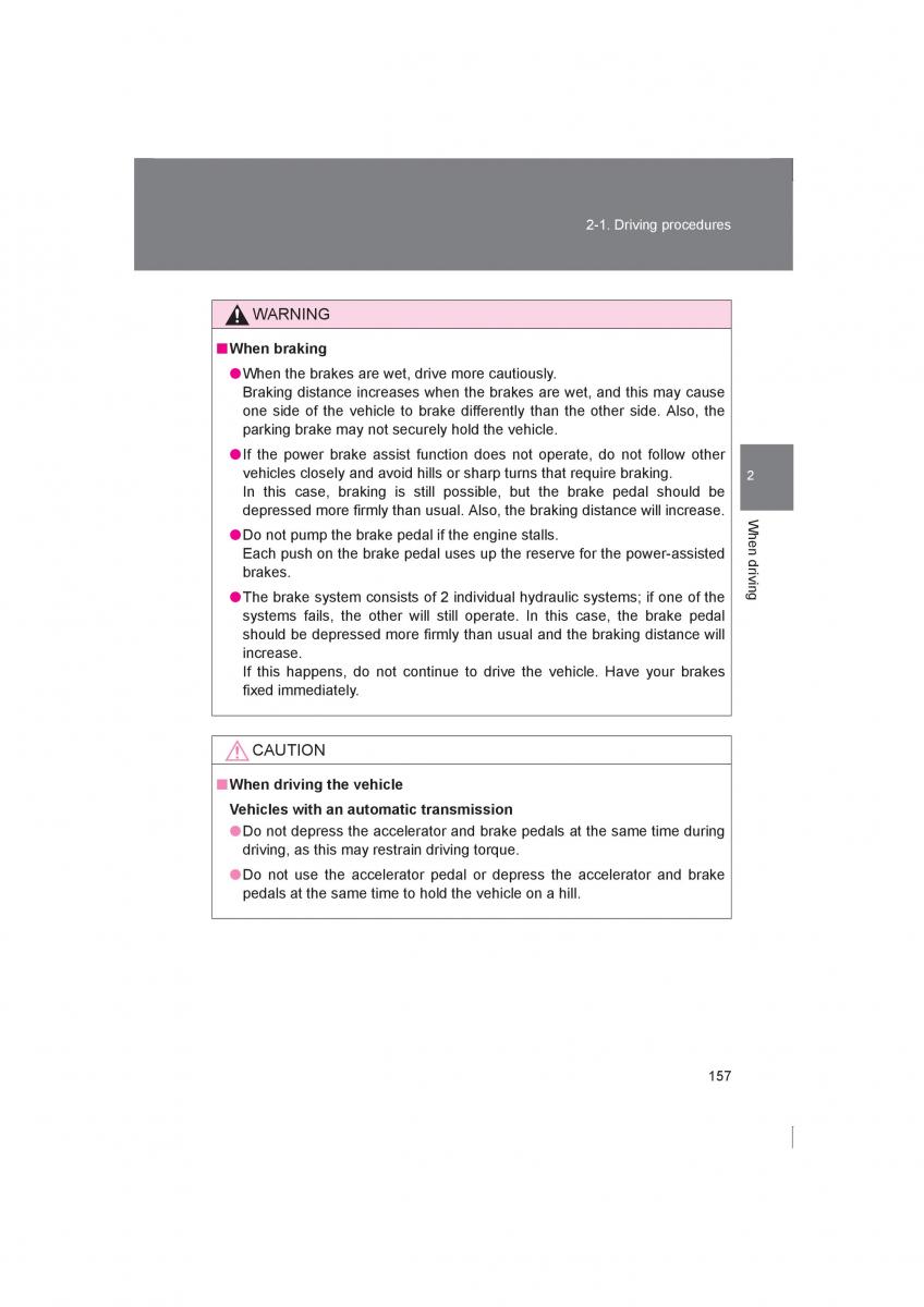 Subaru BRZ owners manual / page 157
