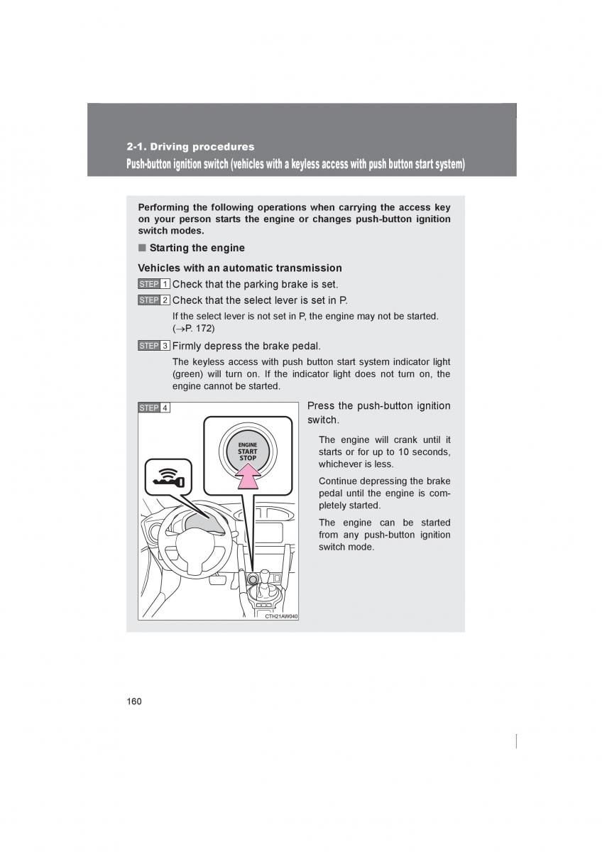 Subaru BRZ owners manual / page 160