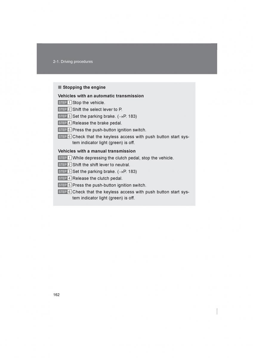 Subaru BRZ owners manual / page 162
