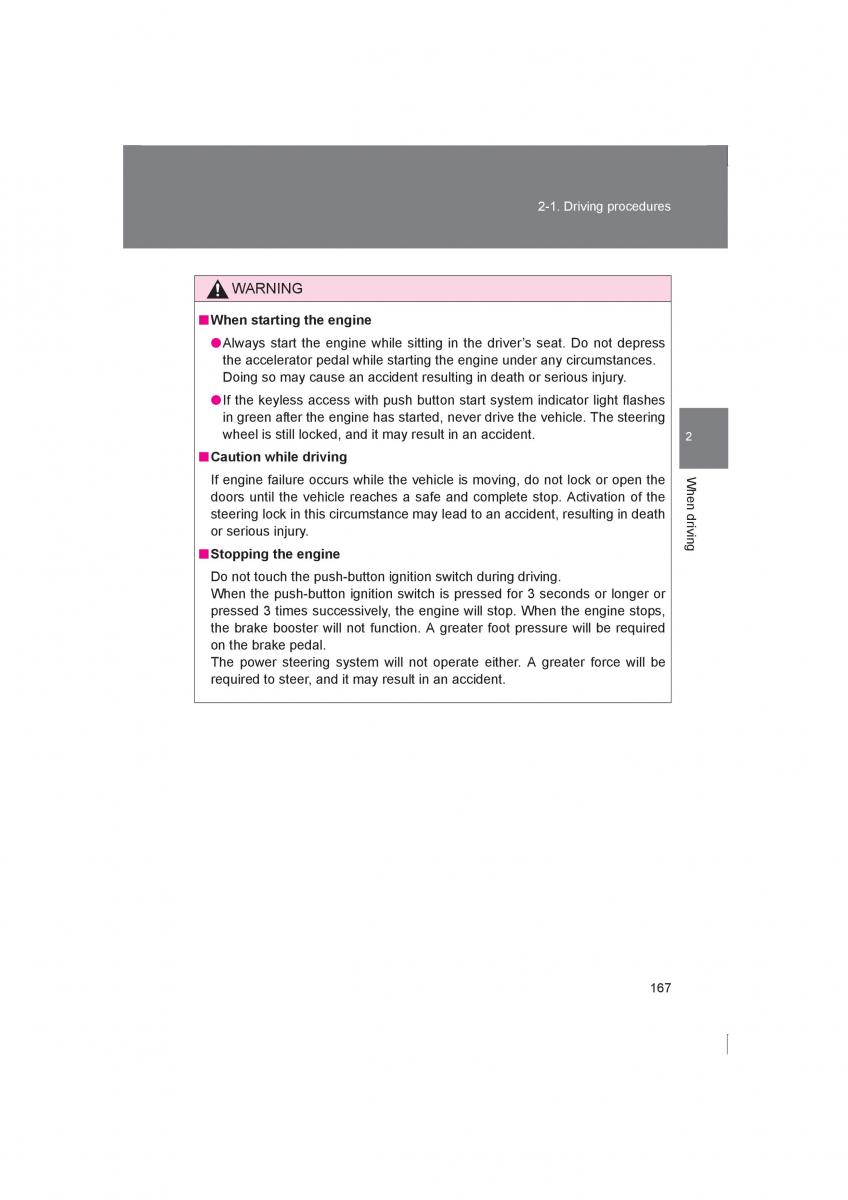 Subaru BRZ owners manual / page 167