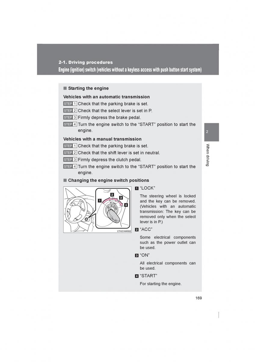 Subaru BRZ owners manual / page 169