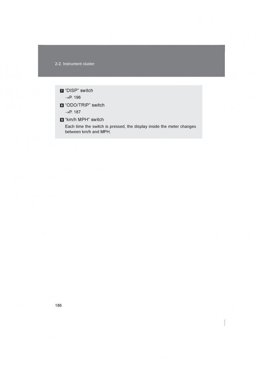 Subaru BRZ owners manual / page 186