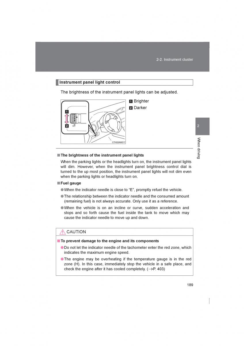 Subaru BRZ owners manual / page 189