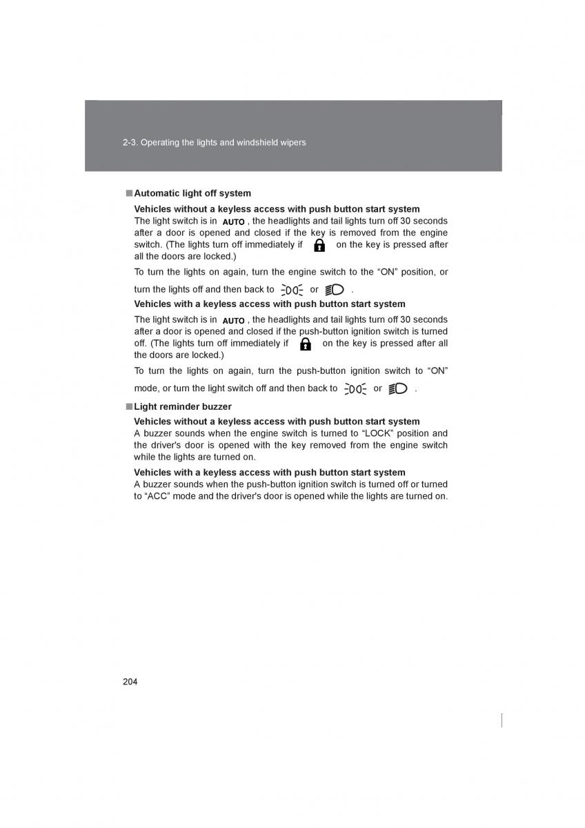 Subaru BRZ owners manual / page 204