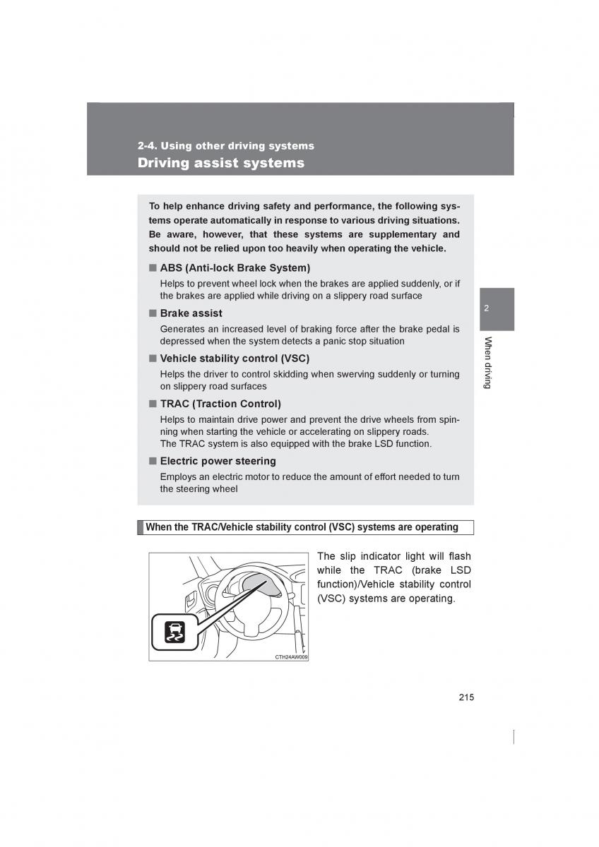 Subaru BRZ owners manual / page 215