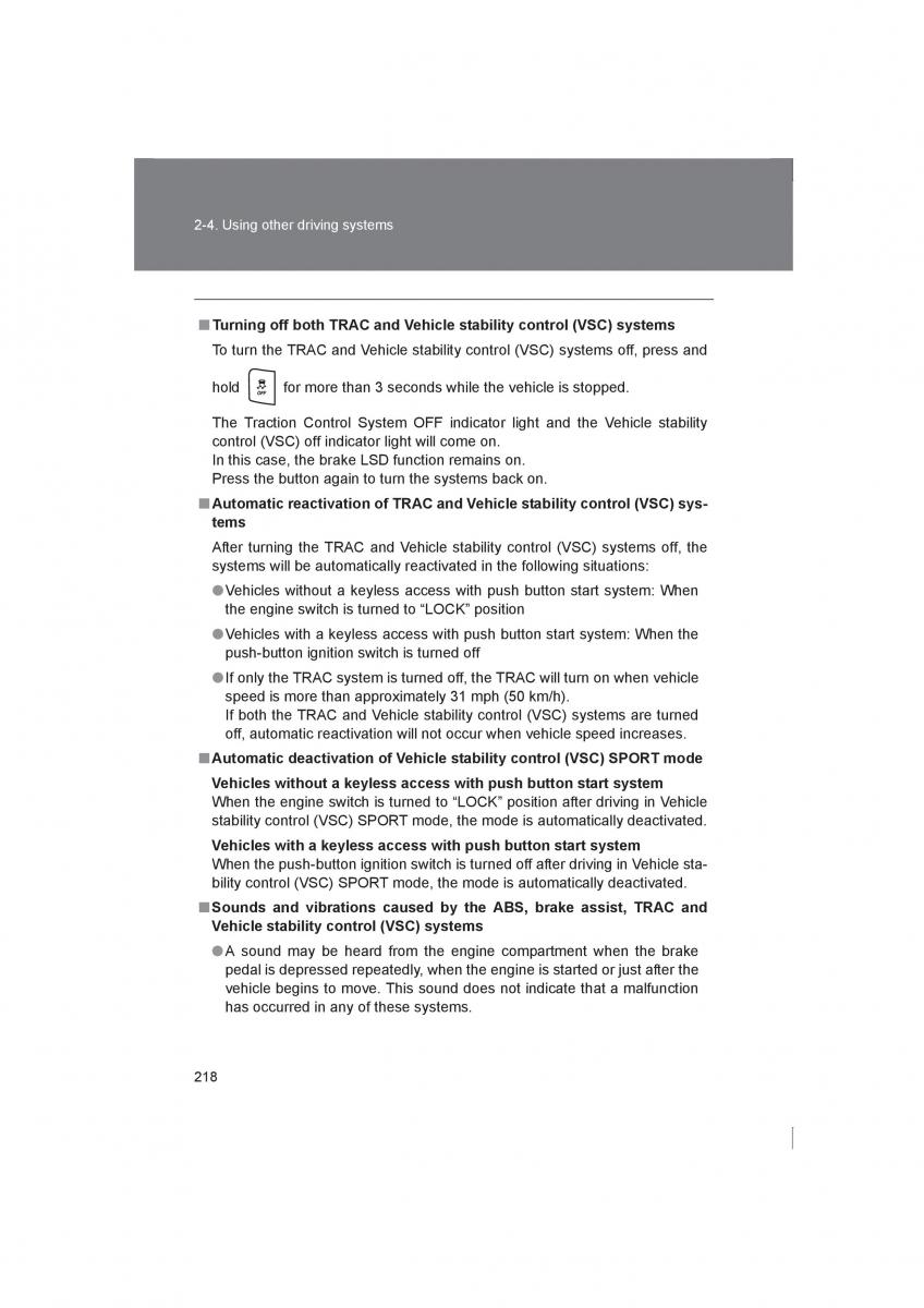 Subaru BRZ owners manual / page 218