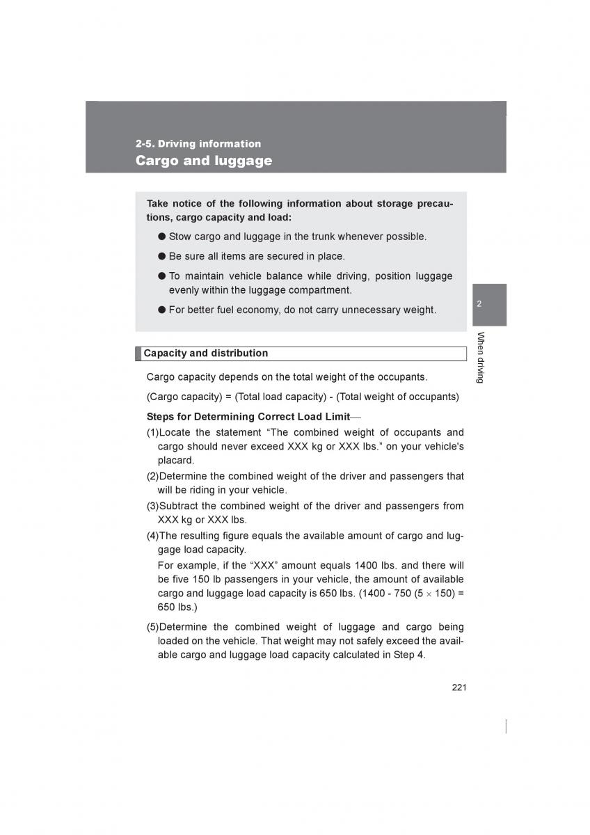 Subaru BRZ owners manual / page 221