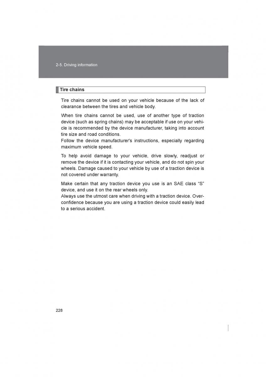 Subaru BRZ owners manual / page 228