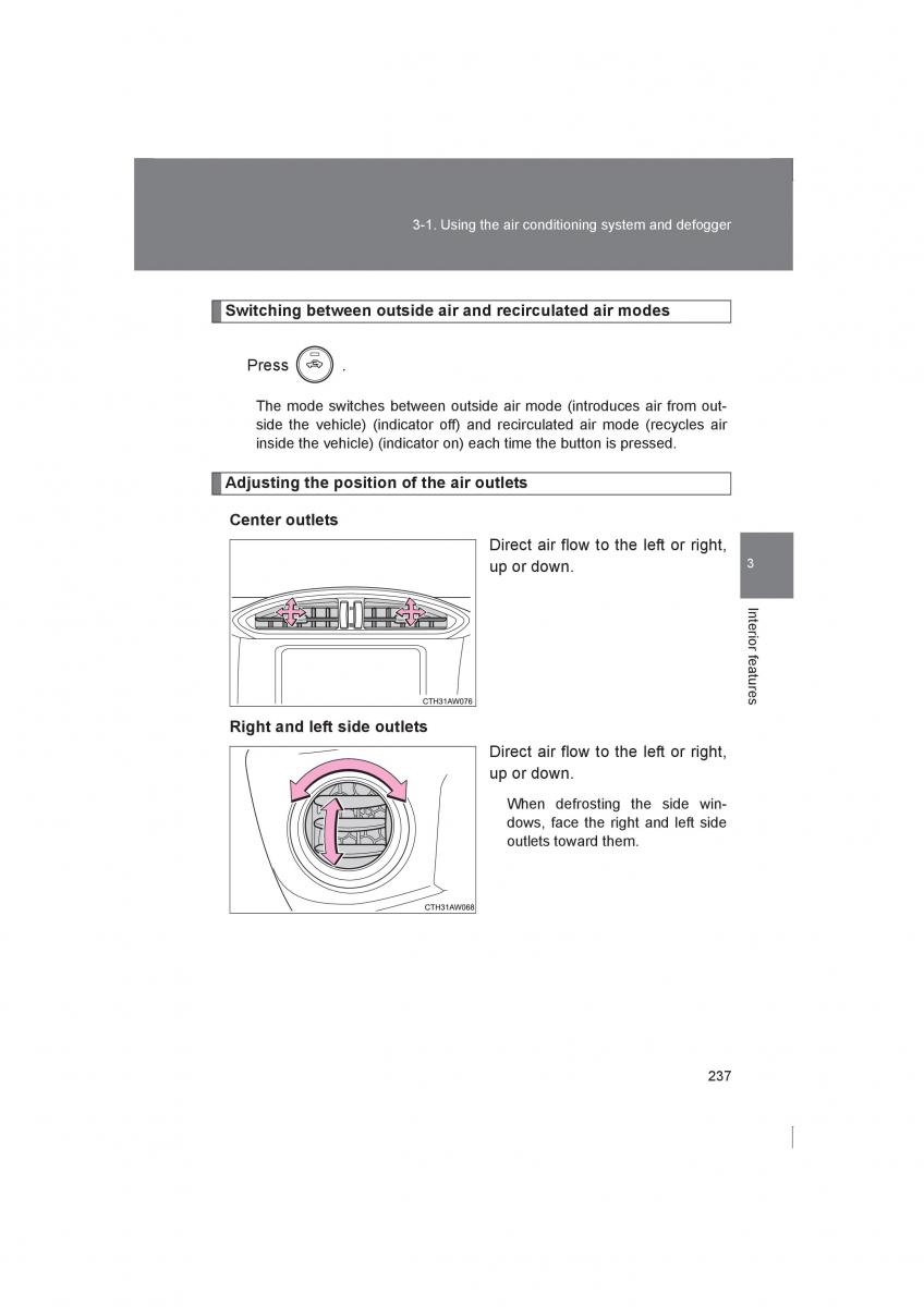 Subaru BRZ owners manual / page 237