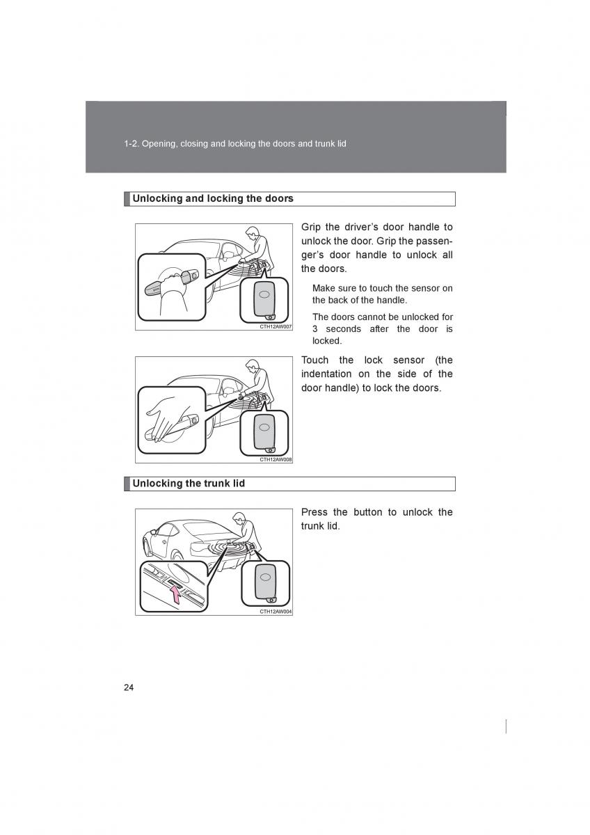 Subaru BRZ owners manual / page 24