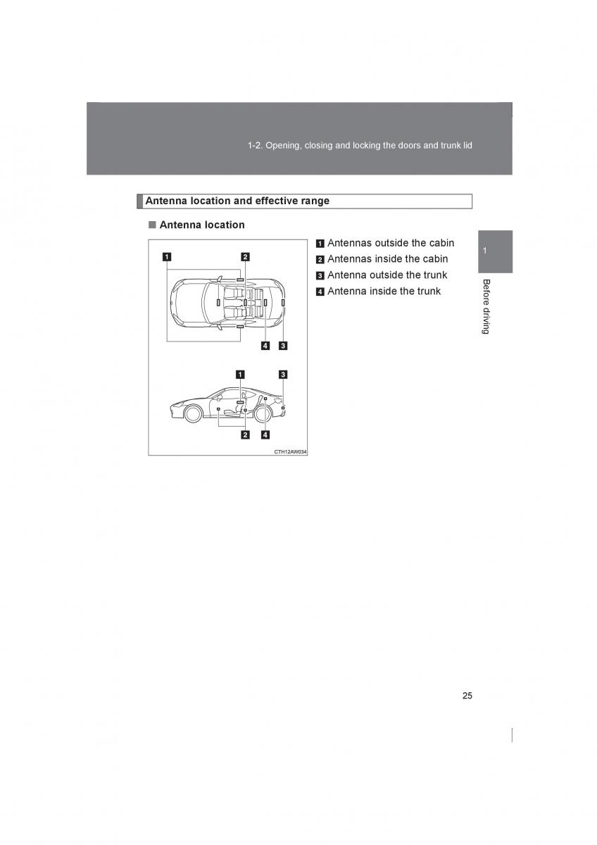 Subaru BRZ owners manual / page 25