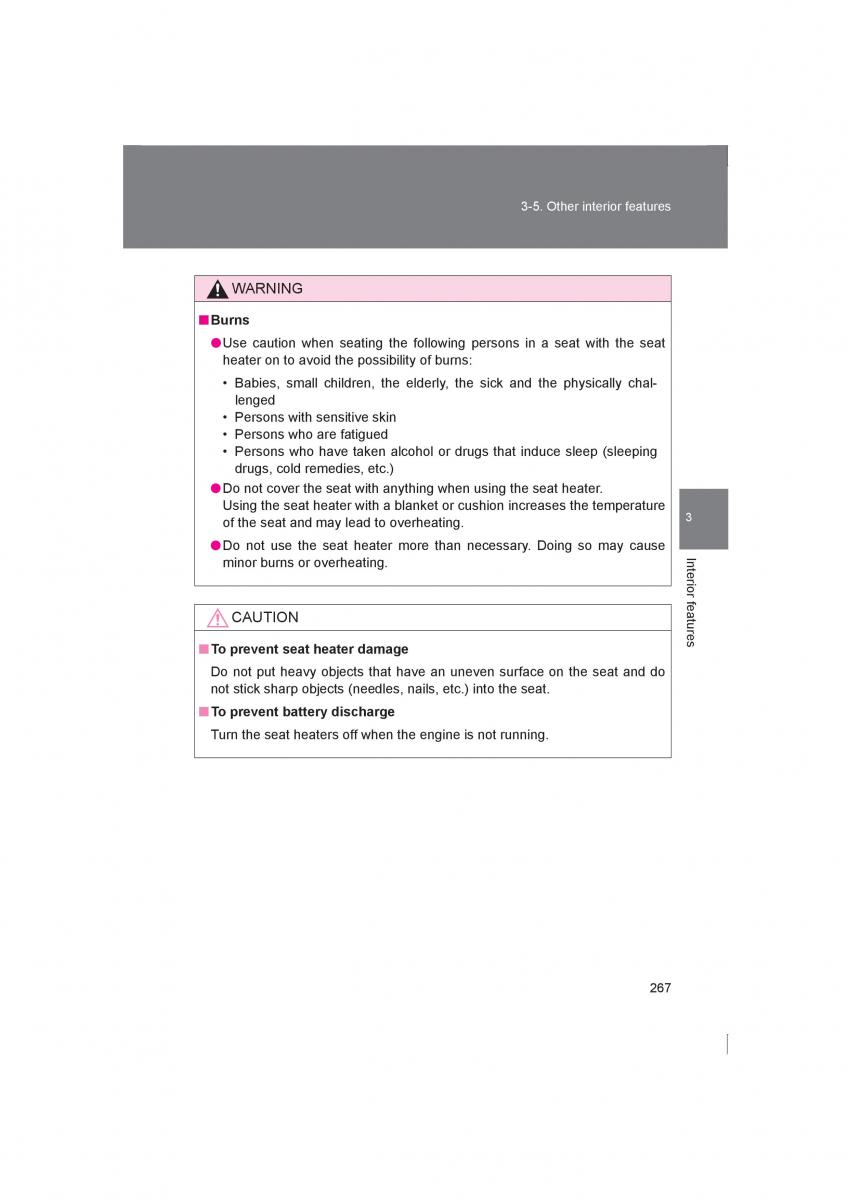 Subaru BRZ owners manual / page 267