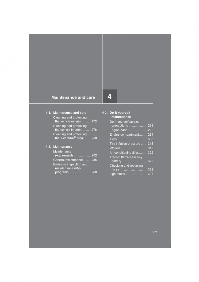 Subaru BRZ owners manual / page 271