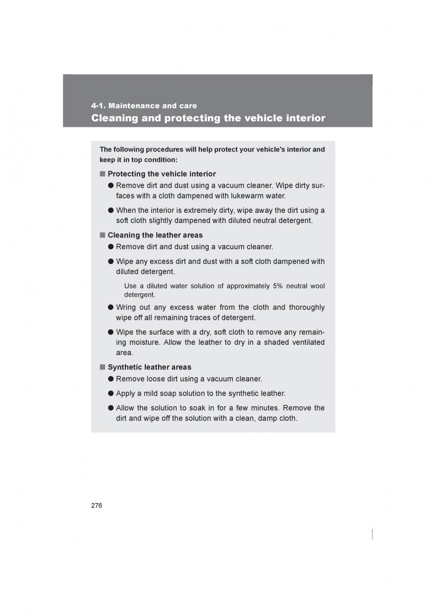 Subaru BRZ owners manual / page 276