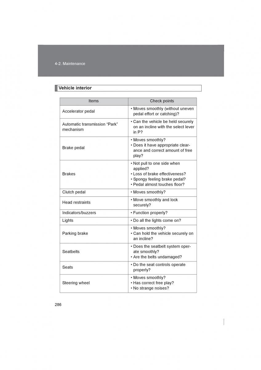 Subaru BRZ owners manual / page 286