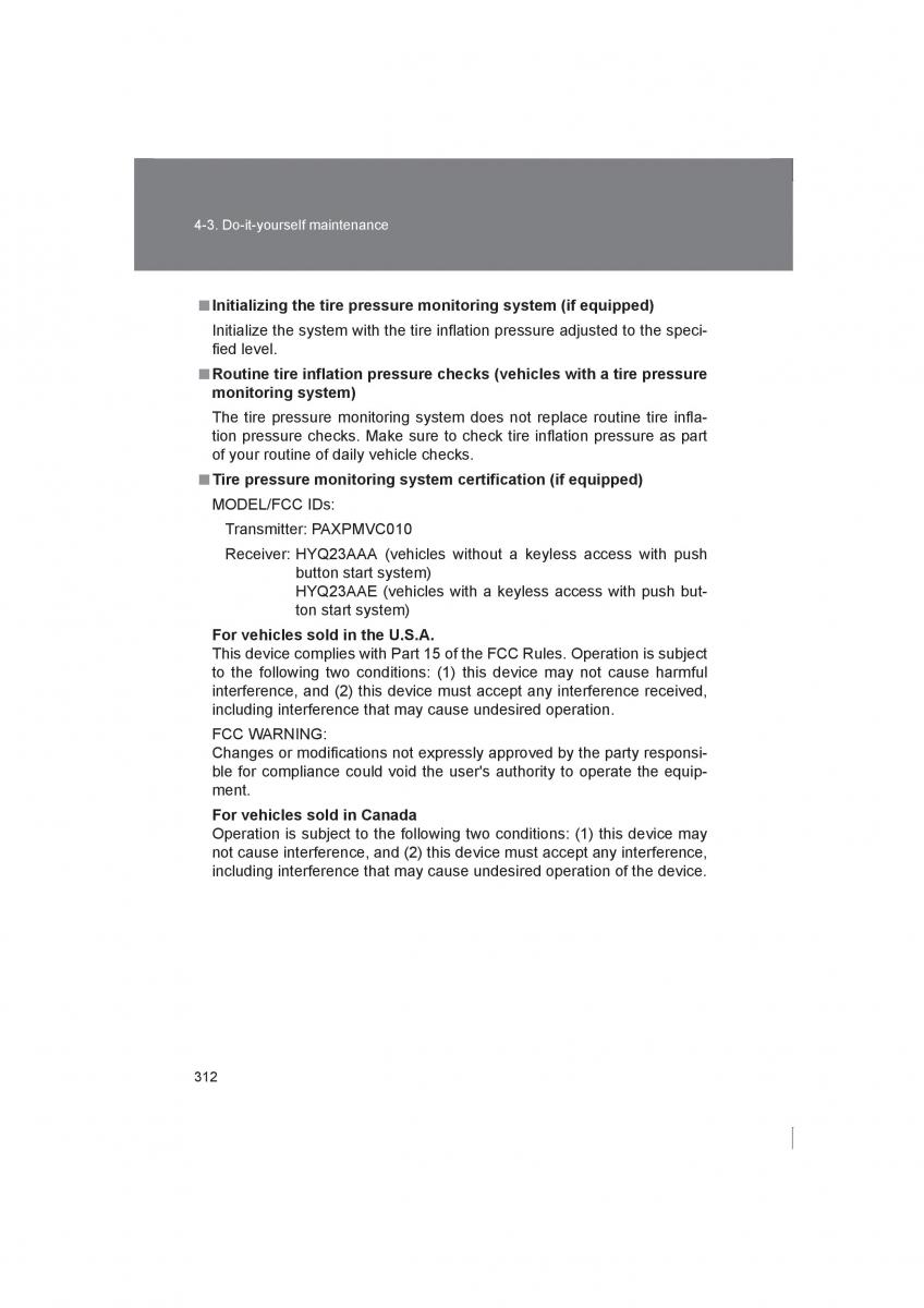 Subaru BRZ owners manual / page 312