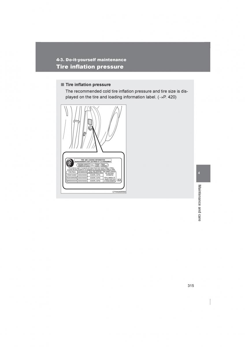Subaru BRZ owners manual / page 315