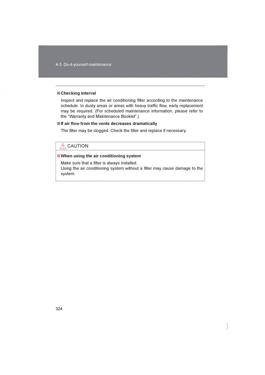 Subaru BRZ owners manual / page 324