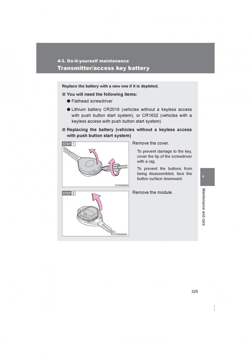 Subaru BRZ owners manual / page 325