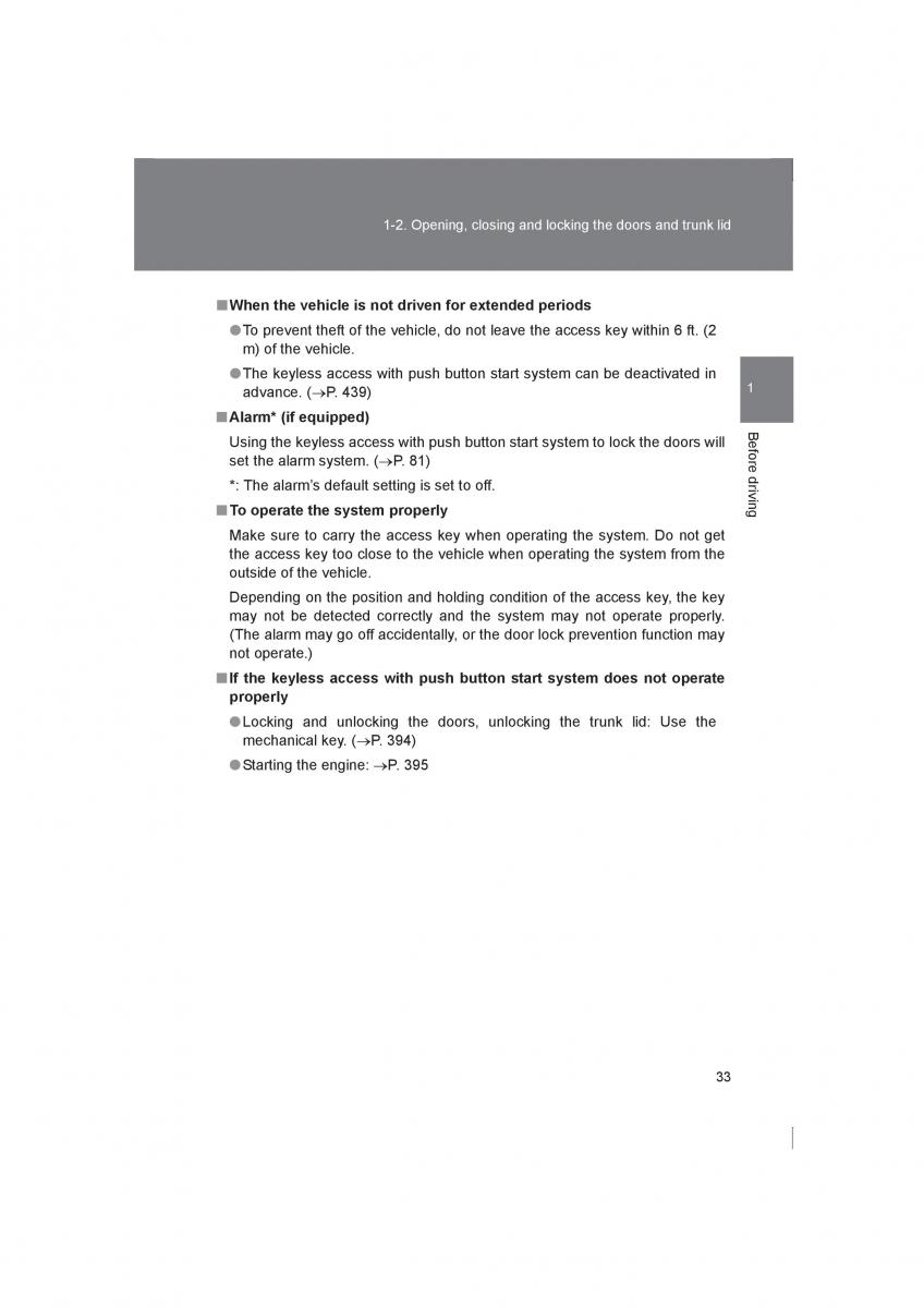 Subaru BRZ owners manual / page 33