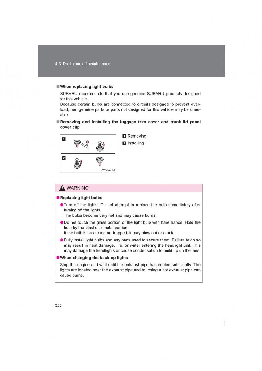 Subaru BRZ owners manual / page 350