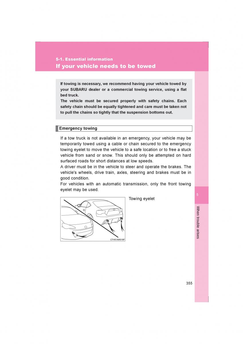 Subaru BRZ owners manual / page 355