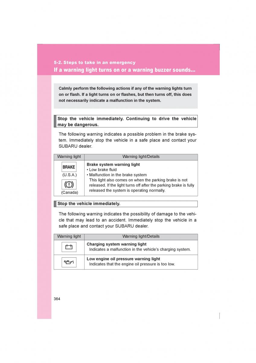 Subaru BRZ owners manual / page 364