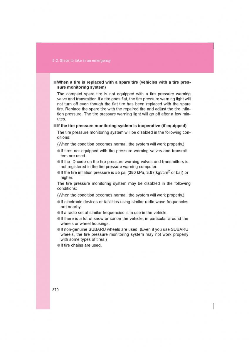 Subaru BRZ owners manual / page 370