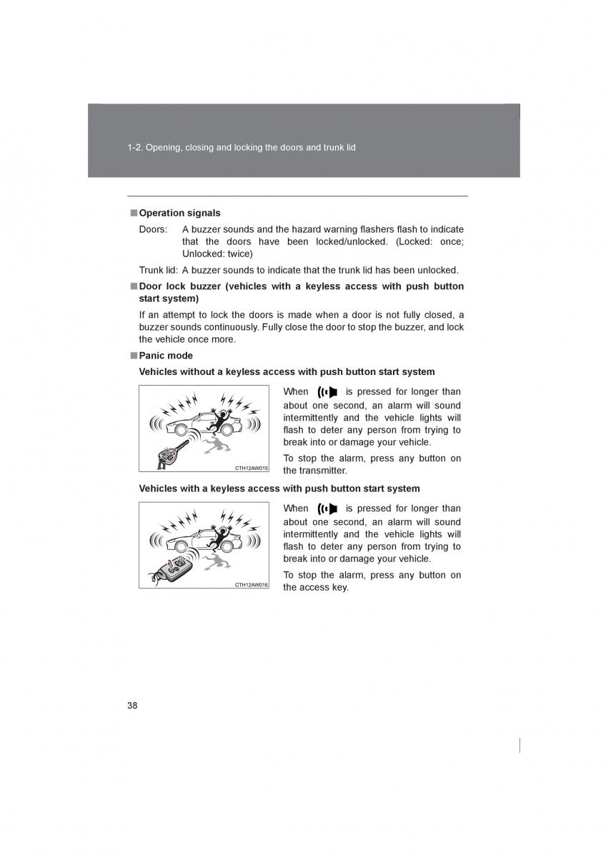 Subaru BRZ owners manual / page 38