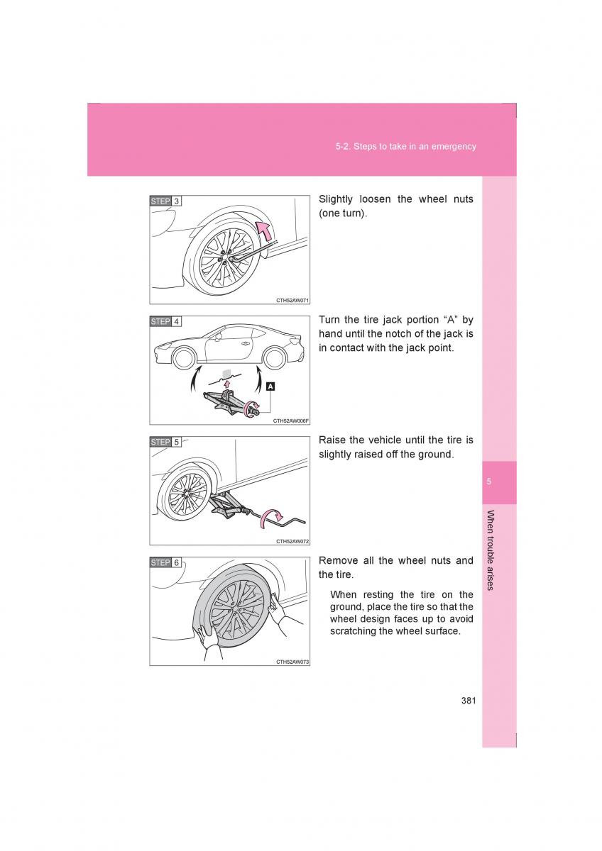 Subaru BRZ owners manual / page 381