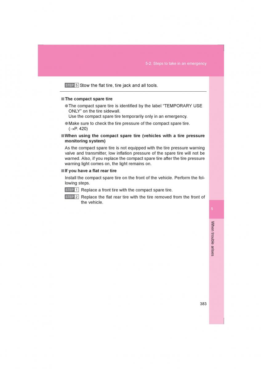 Subaru BRZ owners manual / page 383