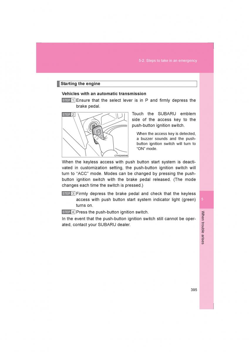 Subaru BRZ owners manual / page 395