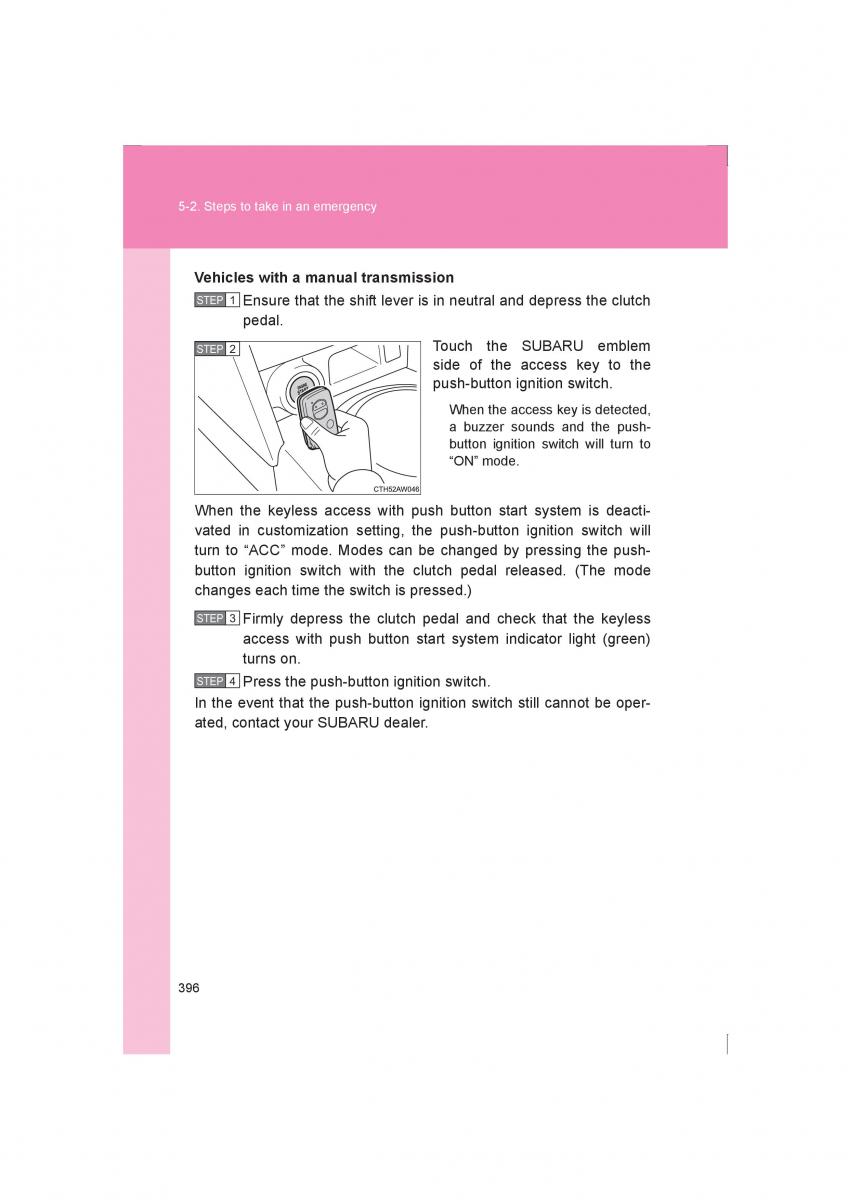 Subaru BRZ owners manual / page 396