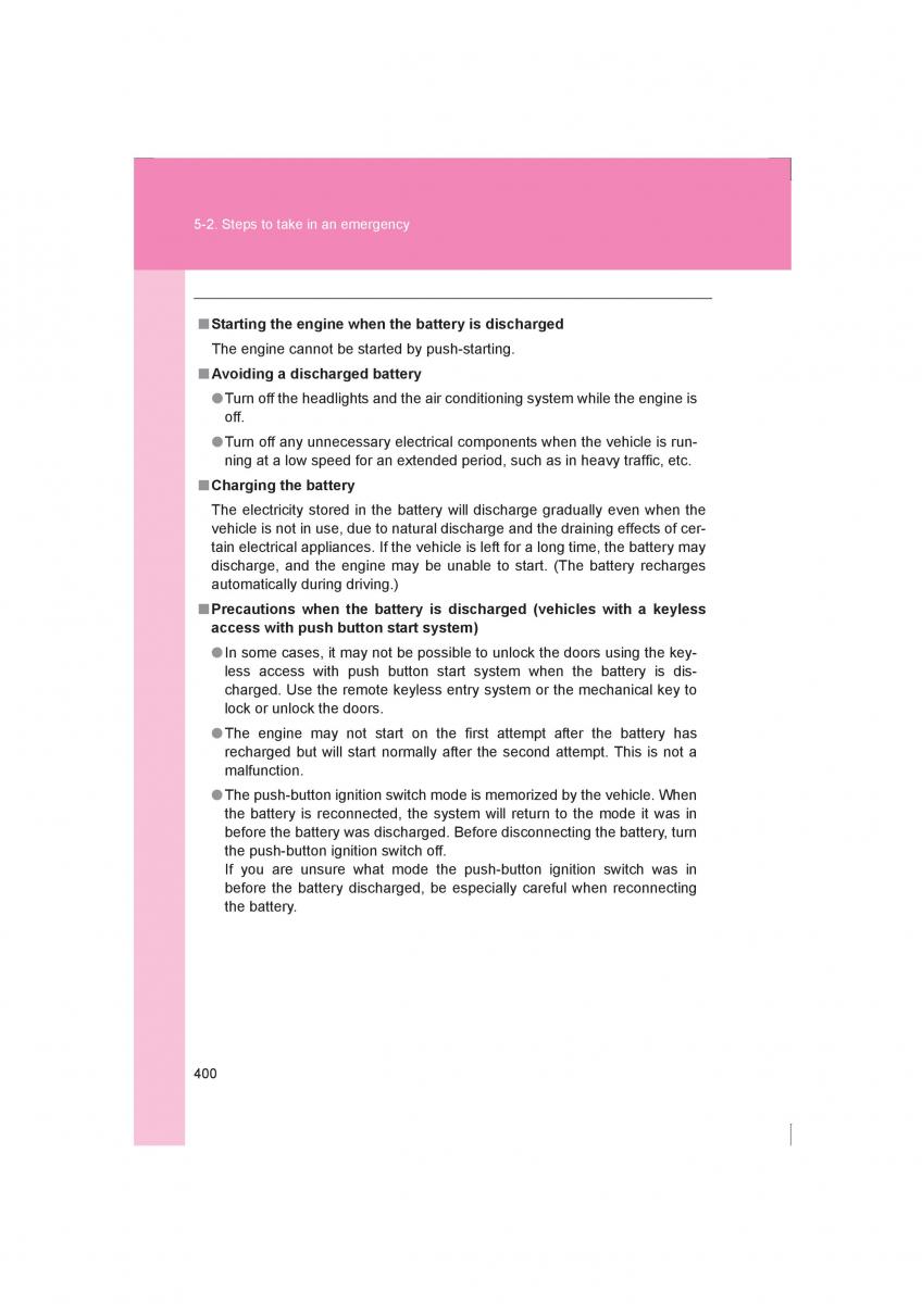 Subaru BRZ owners manual / page 400